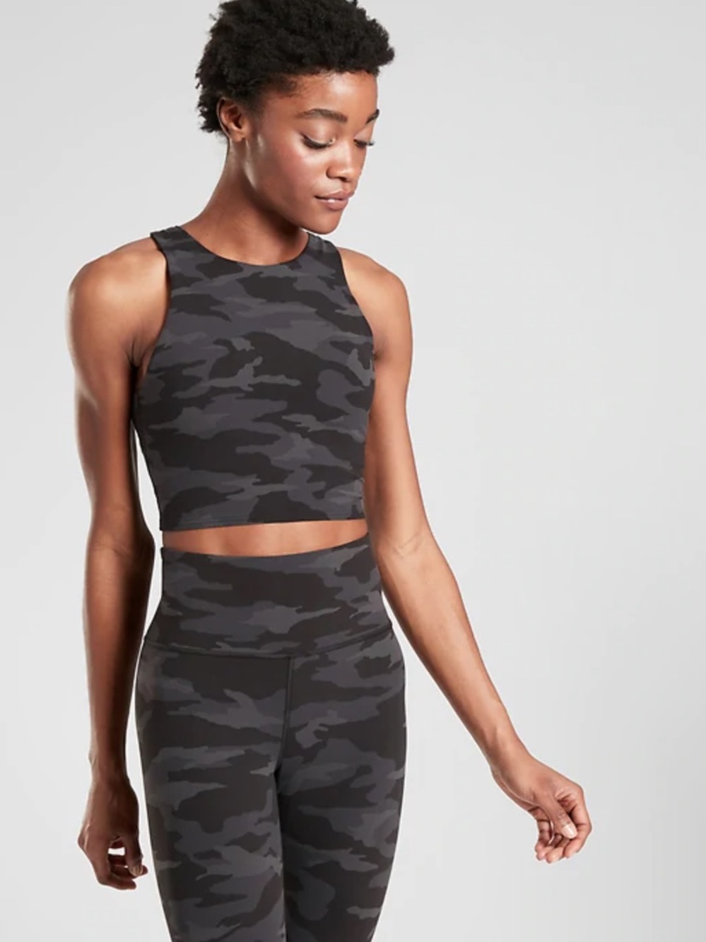 Athleta Conscious Crop In Powervita Camo D-DD